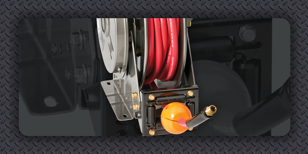 Vacuum hose reel - VACN900 - HANNAY REELS - spring rewind / fixed / wall- mounted