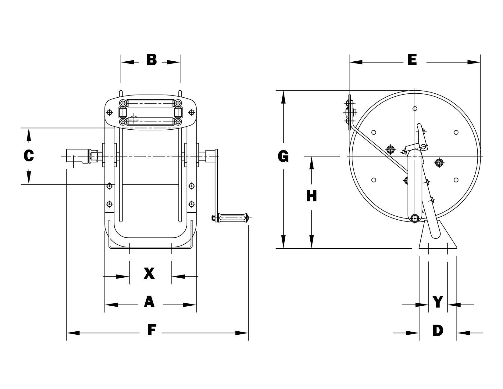 PW Series Pressure Washer Hose Reel Parts